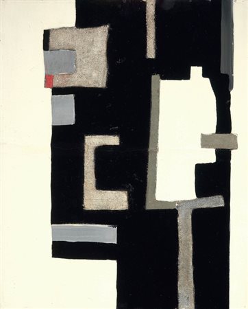 Gastone Novelli Vienna 1925 - Milano 1968 Per un murale, 1955 Olio e collage...