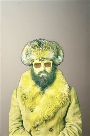 Michelangelo Pistoletto Biella 1933 Autoritratto Serigrafia su acciaio inox...