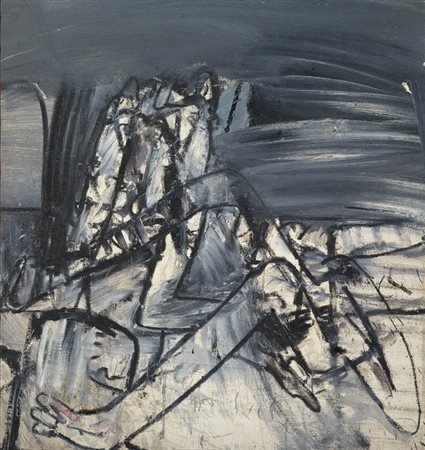 Valerio Adami Bologna 1935 Evento, 1961 Olio su tela, cm. 75,4x70 Firma, data...