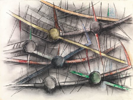 Wifredo Lam Sagua La Grande 1902 - Parigi 1982 Barriera, 1968 Tecnica mista...