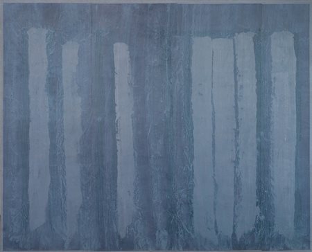 Toti Scialoja Roma 1914 - 1998 Grigio, 1978 Tecnica mista e collage su tela,...