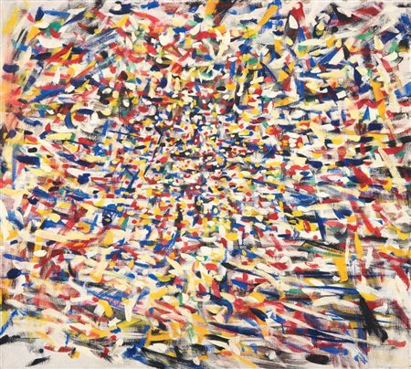 Tancredi (Parmeggiani) Feltre (Bl) 1927 - Roma 1964 Natura-Tempo, 1957 Olio...