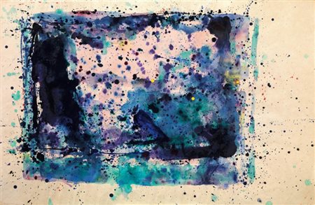 Sam Francis San Mateo 1923 - Santa Monica 1994 SF 75-668, 1975 Acrilico su...