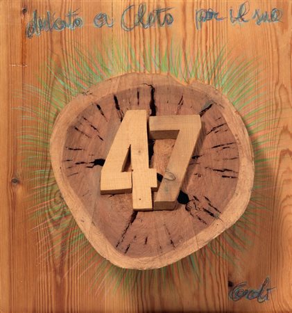 Mario Ceroli Castelfrentano (Ch) 1938 Dedicato a Cleto, (1992) Scultura in...