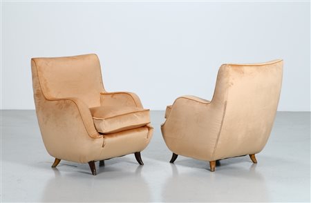 ANGELI, OLIVIERI, DE CARLI  Coppia di poltrone.
