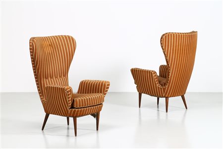 EMILIO SALA E GIORGIO MADINI  Coppia di poltrone.