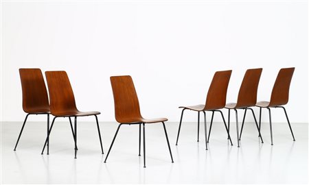 CARLO  RATTI Sei sedie.