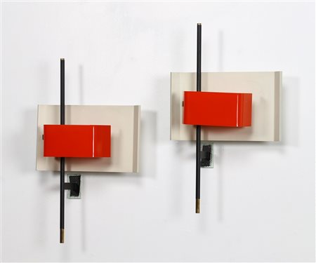 STILNOVO  Coppia di applique.