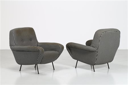 GIANFRANCO FRATTINI Coppia di poltrone.