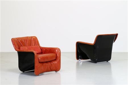 CARLO BARTOLI Coppia di poltroncine.