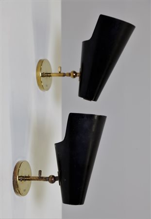 GINO SARFATTI Coppia di applique regolabili.