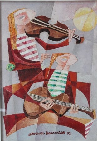 Adorno Bonciani, Due musicanti cubiste, anni 70