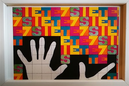 Alighiero Boetti, Da uno a dieci - Cartolina 7, 1984