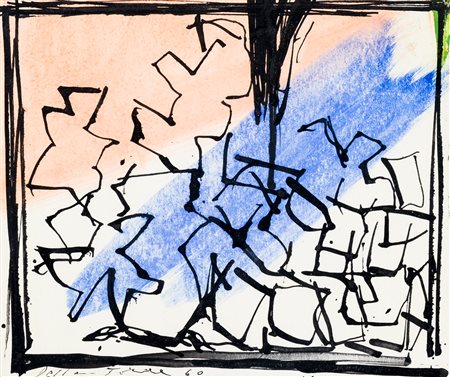 ENRICO DELLA TORRE (1931) - Senza Titolo, 1960