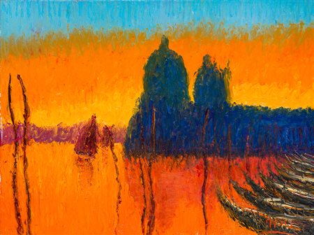 ROBERTO MASIA (1958) - Tramonto veneziano