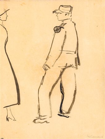 MAURICE BARRAUD (1889-1954) - Lotto unico di 2 inchiostri su carta