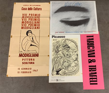 AUTORI VARI - Lotto unico di 4 manifesti