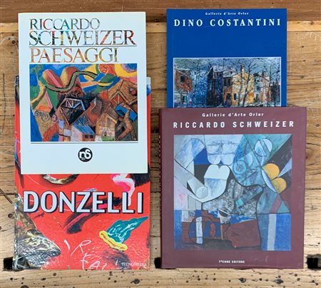 AUTORI VARI - Lotto unico di 4 cataloghi (Donzelli, Schweizer e Costantini)