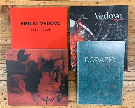 AUTORI VARI - Lotto unico di 4 cataloghi (Afro, Vedova e Dorazio)