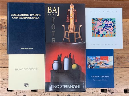 AUTORI VARI - Lotto unico di 6 cataloghi (Turcato, Accardi, Ceccobelli, Stefanoni e Baj)