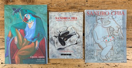 SANDRO CHIA - Lotto unico di 3 cataloghi