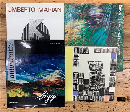 ARTISTI ITALIANI DEL DOPOGUERRA - Lotto unico di 4 volumi (Capogrossi, Dova, Mariani e Biggi)