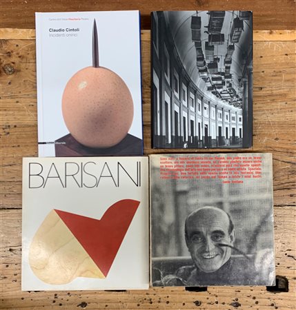 ARTISTI ITALIANI DEL DOPOGUERRA - Lotto unico di 4 cataloghi (Fontana, Kounellis, Barisani e Cintoli)