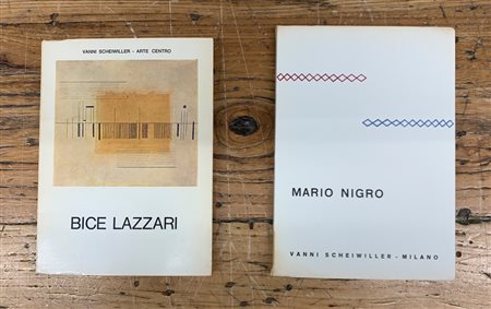 ARTISTI ASTRATTISTI ITALIANI CON DEDICHE - Lotto unico di 2 cataloghi (Nigro e Lazzari)