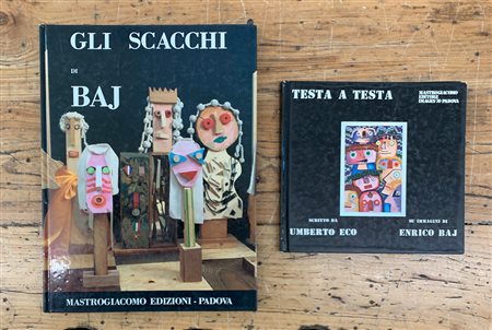 ENRICO BAJ - Lotto unico di 2 cataloghi