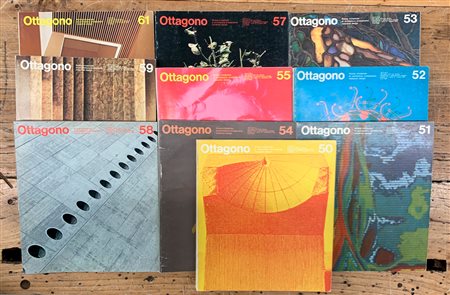 OTTAGONO: RIVISTA TRIMESTRALE DI ARCHITETTURA, ARREDAMENTO E INDUSTRIAL DESIGN - Lotto unico di 10 cataloghi