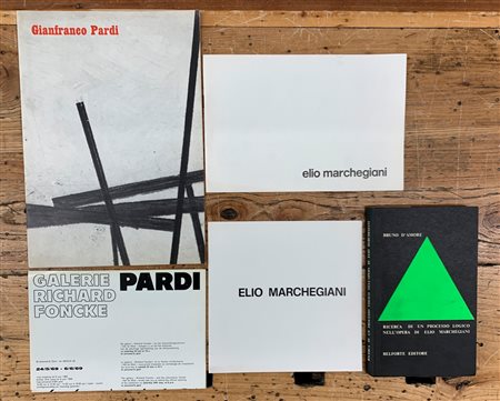 GIANFRANCO PARDI - ELIO MARCHEGIANI - Lotto unico di 5 cataloghi