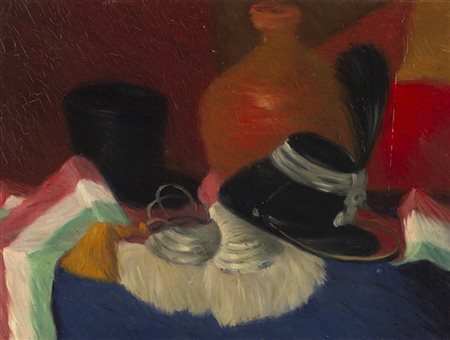 Antonio Calderara "Natura morta" 1943
olio su cartone
cm 15x20
Firmato, titolato