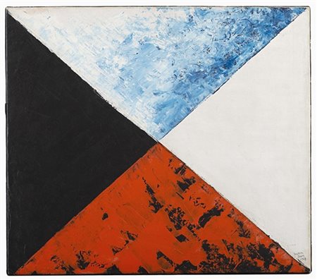 Man Ray "Marchand des couleurs" 1958
olio, acrilico, cartoncino e tela su tavola