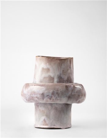 Fausto Melotti "Vaso" 1955 circa
ceramica smaltata policroma
cm 20x18
Firmata co