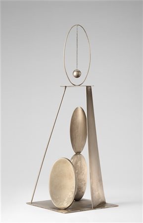 Fausto Melotti "L'indeciso" 1974
argento
h cm 35
Firmato alla base
e numerato 39