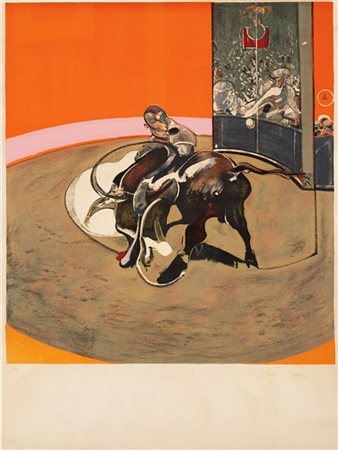 Francis Bacon "Étude pour une corrida" 1971
litografia a colori
cm 159,5x120
Fir
