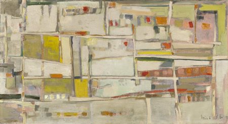 Maria Helena Vieira da Silva "La plaine - Bords de la Tamise" 1954
olio su tela