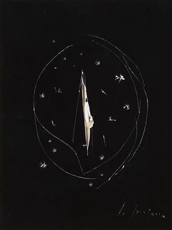 Lucio Fontana "Concetto spaziale" 1964-65
strappi, buchi e graffiti su carta fot