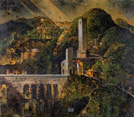 Eugene Bermann Veduta di Spoleto