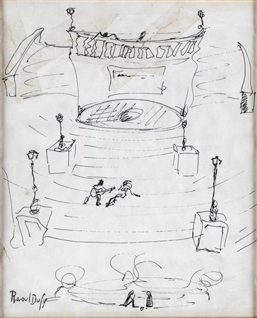 RAOUL DUFY Trinità dei monti - Piazza di Spagna