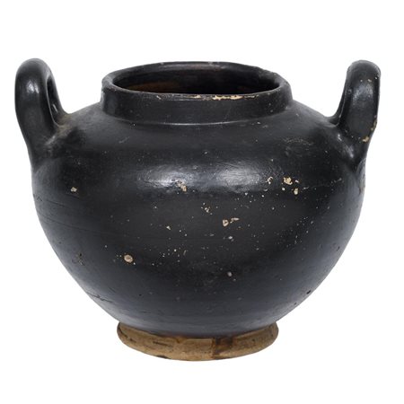 STAMNOS A VERNICE NERA DATAZIONE: IV-III sec. a. C. MATERIA E TECNICA:...