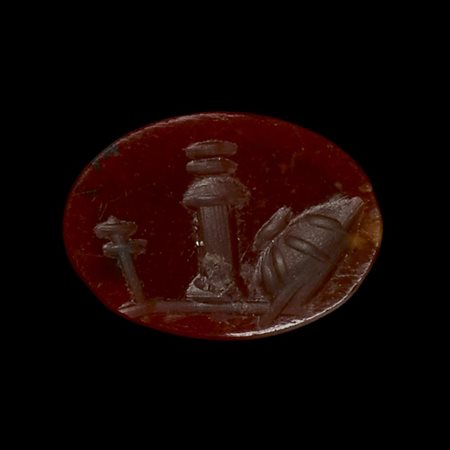 GEMMA INCISA ROMANA DATAZIONE: I-II sec. d. C. MATERIA E TECNICA: corniola...