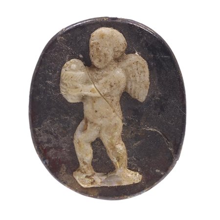 RARA APPLIQUE IN VETRO CAMMEO DATAZIONE: I-II sec. d. C. MATERIA E TECNICA:...