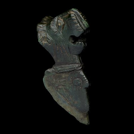 TESTA DI ERACLE DATAZIONE: I-II sec. d. C. MATERIA E TECNICA: bronzo fuso e...