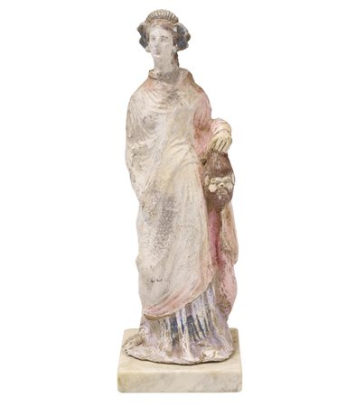STATUETTA VOTIVA CANOSINA DATAZIONE: IV-III sec. a.C. MATERIA E TECNICA:...