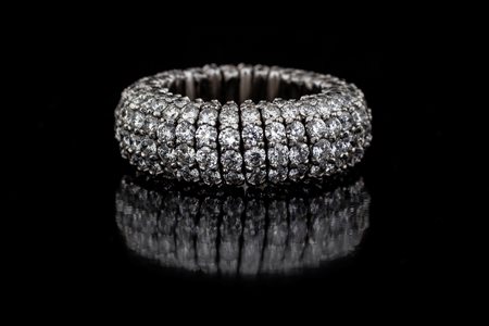 ANELLO ELASTICO CON DIAMANTI