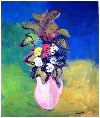 GIAN RODOLFO D’ACCARDI Palermo 1906 – Milano 1993 Fiori Olio su tela 70 x 60....