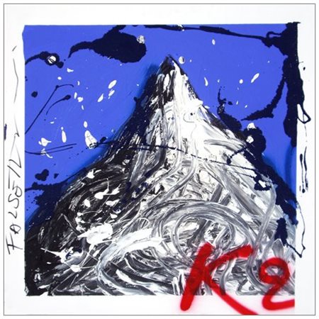 MASSIMO FALSETTI Roma 1955 K 2 1999 Olio su tela 80 x 80. Firma a s., titolo...