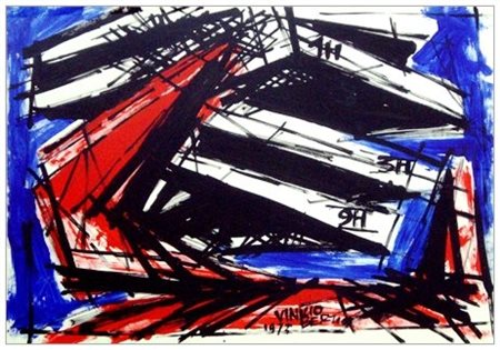 VINICIO BERTI Firenze 1921 – 1991 3 H – 9 H 1973 Acrilici su cartoncino...