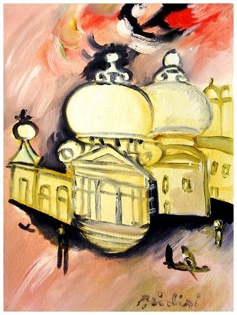 REMO BRINDISI Roma 1918 – Milano 1996 Senza titolo Olio su tela 40 x 30....